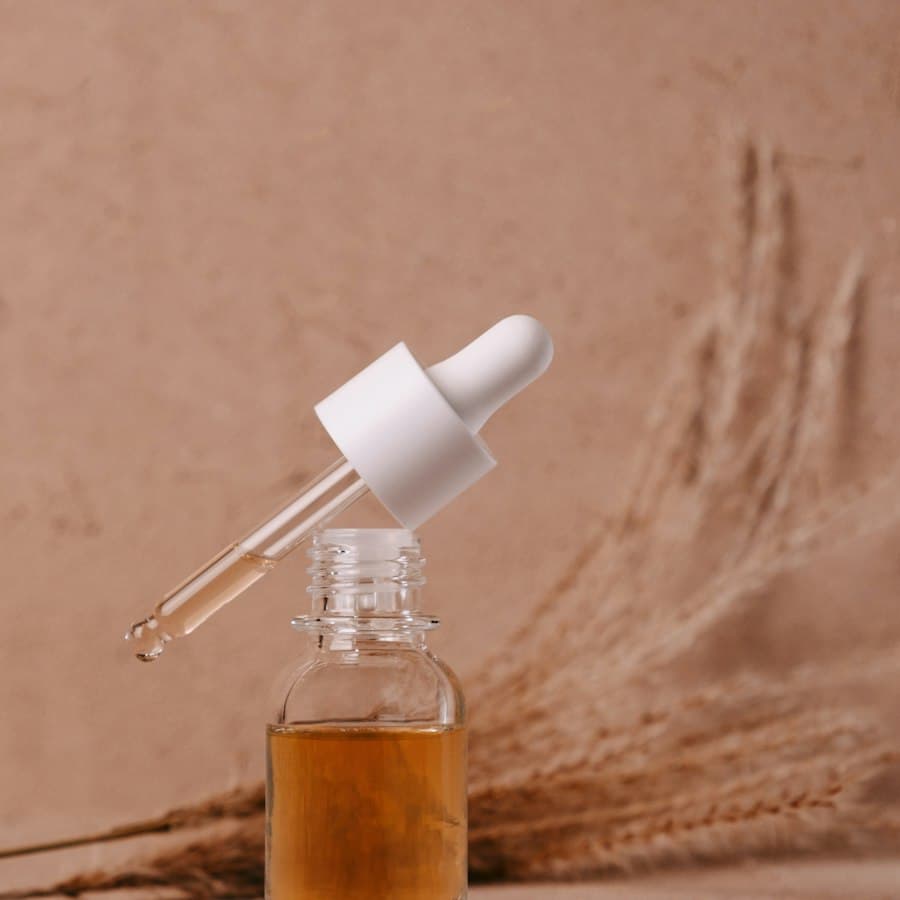 Frasco de óleo facial com conta-gotas
